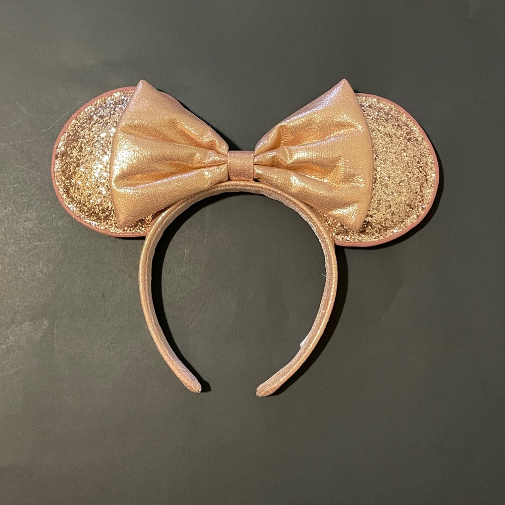 Rose Gold Glitter Mickey Mouse Ears